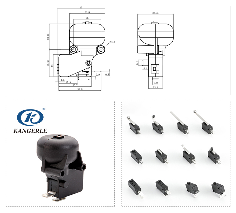 取暖器充电桩防倾倒开关KW3-16C-C-3插图