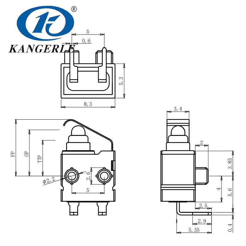 防水微动开关KW7-1B-1E-B1插图3