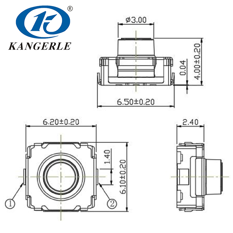 微动开关KEL-E046插图